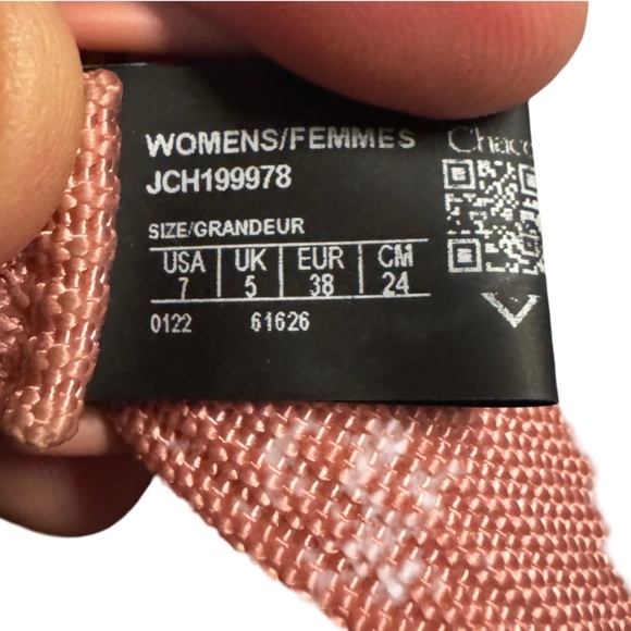 Chaco Z/2 Adjustable Strap Classic Sandal Women Aerial Rosette Size 7 - Picture 3 of 4